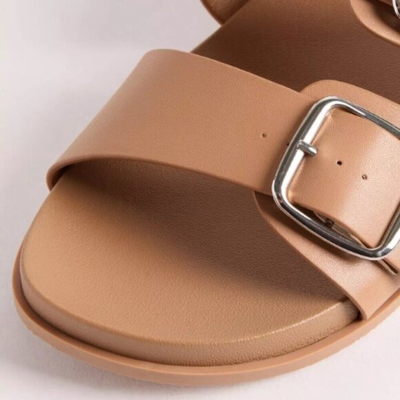 Torrid - 9WW, Double Buckle Slide (Wide Width) in Tan Beige - Picture 12 of 13